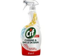 LOT DE 6 - CIF - Cuisine et Salle de bain 5en1 Nettoyant multi-usages - spray de 750 ml