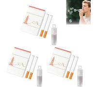 Lot de 6 Cigarettes à Bulles factices,Machine à Bulles pour Homme et Femme,Mini-Jouet à Bulles,Solution à Bulles, Cadeau Anti-Stress Original pour fêtes,Mariages,Anniversaires et Festivals (H)