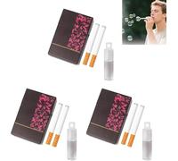 Lot de 6 Cigarettes à Bulles factices,Machine à Bulles pour Homme et Femme,Mini-Jouet à Bulles,Solution à Bulles, Cadeau Anti-Stress Original pour fêtes,Mariages,Anniversaires et Festivals (B)