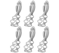 Lot de 6 cintres extensibles et réutilisables pour chaussettes de cheminée, -corps, escalier, étagère - 2,76 x 21,5 cm