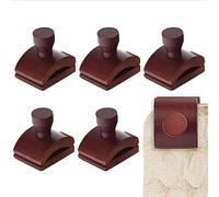 Lot de 6 cintres muraux en acajou pour mettre en valeur votre travail - Cintres à tapisserie extra larges et solides pour murs - Clips de suspension pour courtepointe faciles à installer avec matériel