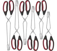 Lot de 6 ciseaux en acier inoxydable pour la cuisine, les grillades, le service et le barbecue 22,9 cm, 27,9 cm, 33 cm