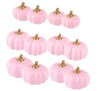 Lot de 6 citrouilles artificielles fabriquées à partir de mousse dense, conçues pour améliorer l'automne pour les décorations de récolte pour une utilisation en intérieur et en extérieur (12 pièces)