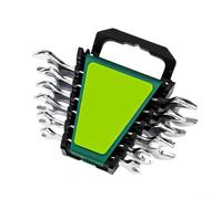 Lot de 6 clés à double tête ouverte en acier au carbone avec clip en plastique, têtes coudées à 15° pour réparations mécaniques dans les espaces restreints