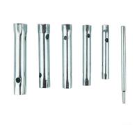 Lot de 6 clés à douille tubulaires métriques avec finition polie et embouts double taille par pièce pour mécaniciens professionnels et utilisation à domicile