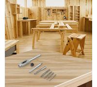 Lot de 6 clés à tarauds - pour cliquet réglable M12, acier à roulement et acier rapide 4241, poignée antidérapante pour une coupe précise du filetage en aluminium et fer