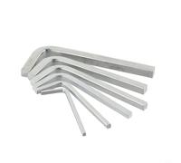 Lot de 6 clés à tête carrée en forme de L à 4 points en acier au chrome vanadium pour serrer les vis carrées et tige hexagonale alternative à 6 pièces 3-8 mm