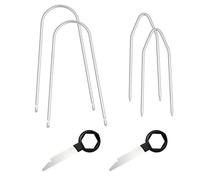 Lot de 6 clés de déverrouillage d'autoradio universelles - Outil de démontage d'autoradio - Outil de démontage - Clé de libération DIN - Outil de déverrouillage radio pour réparation d'autoradio