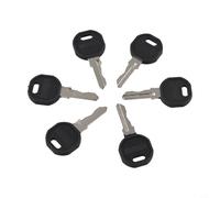 Lot de 6 clés de rechange pour armoire EK333 333 1108-1-1 1108-U35 - Compatibles avec les armoires réseau APC Hoffman - En métal robuste - Noir/argenté