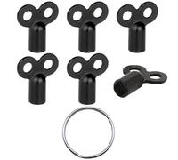 Lot De 6 Clés De Valve De Ventilation Et 1 Porte-Clés En Métal, Clé De Valve De Ventilation De Radiateur, Clé De Valve De Ventilation Robuste, Accessoires Pour La Maison.