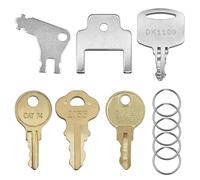 Lot de 6 clés universelles pour distributeur de papier essuie-tout, clé de rechange compatible avec Tork SCA 1100, Bradley 2055, Janitor Bobrick Cat 74, Kimberly Clark 770301, Georgia Pacific, E114