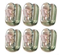 Lot de 6 clips de couette transparents antidérapants pour sécuriser les couettes et les housses de couette pour un lit bien fait (vert)