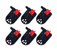 Lot de 6 clips de déverrouillage de tension lourds pour planche de rabot pour la pêche à la traîne Downrigger Clips latéraux verticaux