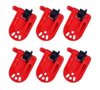 Lot de 6 clips de déverrouillage de tension lourds pour planche de rabot pour la pêche à la traîne Downrigger Clips latéraux verticaux