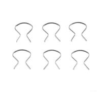 Lot de 6 clips de fixation pour poignée de porte et fenêtre - Pour garniture intérieure de voiture - Plaqué zinc résistant - Ajustement direct pour poignées de porte avant gauche et droite
