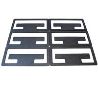 Lot de 6 clips de store pour stores IKEA SCHOTTIS - Pièces de rechange en blanc ou noir - Pièces de réparation faciles à installer - Répare les stores affaissés ou cassés (noir)