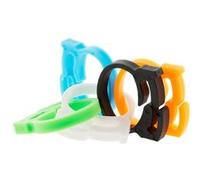 Lot de 6 clips pour cordons et câbles - Zenitech Multicolore G