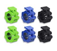 Lot de 6 Clips pour Haltères, 2,5 cm, Pinces Antidérapantes pour Gym, Entraînement, Haltérophilie, Fitness, Accessoire Musculation