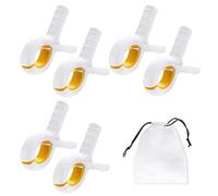 Lot de 6 Clips pour Serviette de Plage avec 1 Organiseur de Cordon de Serrage, Pinces à Linge, Pinces à Linge, antidérapantes pour Chaise Longue, Chaise Longue, pour Plage, Jardin, Piscine, transat