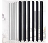 Lot de 6 cloisons de séparation réglables de 120 cm pour la maison et le bureau - Colonne creuse décorative - Hauteur réglable - 90240 cm - Solution d'économie d'espace