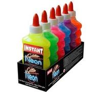 Lot de 6 Colles Métalliques Galaxy de 180ml - 6 Couleurs - Loisirs créatifs - Slime - Instant - 14481 Assortiments G