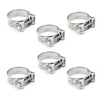 Lot de 6 colliers de serrage en acier inoxydable - Plage de serrage 29-31 mm