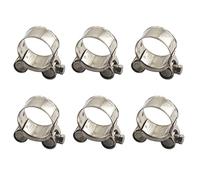 Lot de 6 colliers de serrage en T en acier inoxydable 304 - Taille 29-31 mm