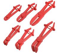 Lot de 6 colliers de serrage pour voiture, 3 tailles, pour tuyaux de refroidissement, tuyaux de frein, tuyaux de carburant, gaz. Bleu