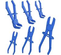 Lot de 6 colliers de serrage pour voiture, 3 tailles, pour tuyaux de refroidissement, tuyaux de frein, tuyaux de carburant, gaz. Rouge