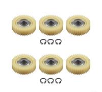 Lot de 6 composants d'engrenage planétaire 36T en nylon à coupe droite compatibles avec les supports de roulement du moteur 608 (engrenage PA66)