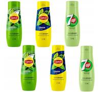 Lot de 6 concentrés SodaStream 2x (7UpFree+Lipton Citron+Vert)