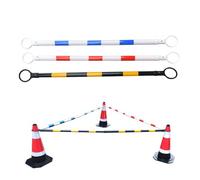 Lot de 6 cônes de signalisation rétractables, cônes de guidage faciles à déployer pour parkings, barrières temporaires portables pour travaux de construction de routes (R/25 pièces)