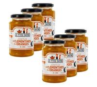 Lot de 6 Confitures d’Oranges de Corse et Clémentine Les P’tites Tartines 315g - Marmelade aux agrumes - Format familial