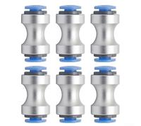 Lot de 6 connecteurs de tube d'alimentation compatibles avec Bambu Lab pour imprimantes 3D P1P P1S X1 X1C X1E Joint en alliage métallique avec stabilité améliorée et réduction des erreurs d'impression