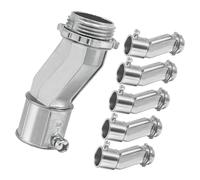 Lot de 6 connecteurs décalés avec vis de réglage et écrou de verrouillage - Connecteur à vis en alliage de zinc - Connecteurs décalés