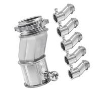 Lot de 6 connecteurs décalés de rechange en alliage de zinc avec vis de réglage et écrou de verrouillage