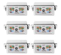 Lot de 6 connecteurs LSA Cat6 Cat7 blindés avec prise en charge PoE - Boîte de connexion pour connecter et réparer les câbles réseau