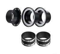 Lot de 6 connecteurs magnétiques flexibles de 10,2 cm avec réduction du bruit en caoutchouc Epdm pour outils d'atelier et ventilateurs Noir