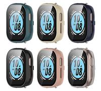 Lot de 6 coques de protection compatibles avec Honor Watch 4, avec film de protection d'écran anti-rayures en TPU souple, résistant aux chocs, compatible avec Honor Watch 4 TMA-L19