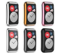 Lot de 6 coques de protection d'écran ultra fines compatibles avec Huawei Watch Fit/Fit New/Fit Special Edition - Coque de protection en TPU pour accessoires Huawei Fit