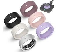 Lot de 6 coques ultra fines compatibles avec Oura Ring Gen 4/4 Ceramic/Gen 3 Horizon/Heritage/Ultrahuman, Surport Charging avec coque, anneaux de protection élastiques en silicone anti-rayures pour