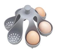Lot de 6 coquetiers en silicone - Coquetiers à œufs | Cuiseur à œufs antiadhésifs avec support en silicone | Coquetiers en silicone pour œufs pochés | Porte-œufs durs | Pocheuse à œufs de