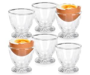 Lot de 6 coquetiers en verre