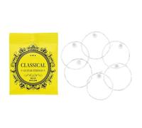 Lot de 6 cordes acoustiques en nylon pour guitare folk .028-.043 pour 6 cordes classiques Durabilité Cordes de rechange antirouille