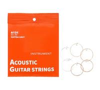Lot de 6 cordes de guitare acoustique folk 11-52 en acier à haute teneur en carbone pour instrument de musique, accessoires faciles à utiliser, antirouille