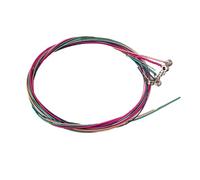 Lot de 6 cordes de rechange en acier inoxydable pour guitare folklorique à 6 cordes