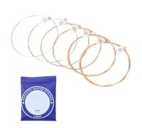 Lot de 6 cordes de rechange pour guitare folk en acier à haute teneur en carbone - Cordes classiques de rechange pour guitare folk - Antirouille