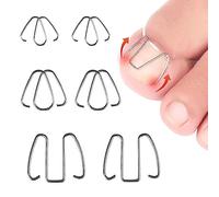 Lot de 6 correcteurs d'ongles incarnés de 3 tailles en acier inoxydable pour ongles incarnés - Correction des ongles incarnés - Traitement des ongles incarnés