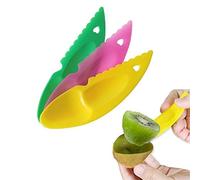 Lot de 6 coupe-fruits et kiwi - Outil de découpe de fruits - Gadget de cuisine pour Pitaya - Kiwi vert - Ensemble de coupe-fruits (couleur aléatoire)