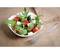 Lot de 6 coupelle, bol, tasse, bol, d'un carré de diamètre 16 cm porcelaine blanc